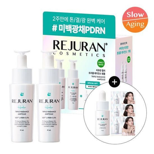 [REJURAN] Radiance Ampoule Duo Set with Soft Glow Finish | 10ml x2 + Bonus Minis
