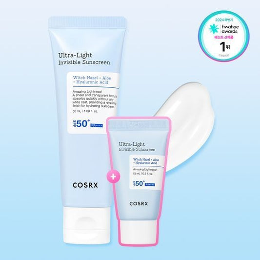 [COSRX] Ultra-Light Invisible Sun Serum SPF50+ PA++++ | 50ml + 15ml Set