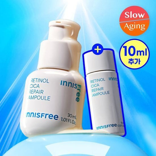 [Innisfree] Retinol Cica Ampoule – Soft Lightweight Glow Finish 30ml (+10ml)