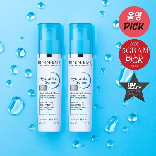 [BIODERMA] Hydrabio Serum - Lightweight Hydrating Concentrate for Radiant Skin | 40ml x 2