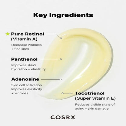 [COSRX] The Retinol 0.1 Cream 20ml – Youthful Firmness & Smooth Texture