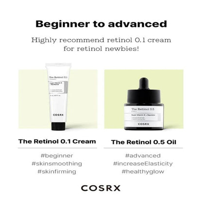 [COSRX] The Retinol 0.1 Cream 20ml – Youthful Firmness & Smooth Texture
