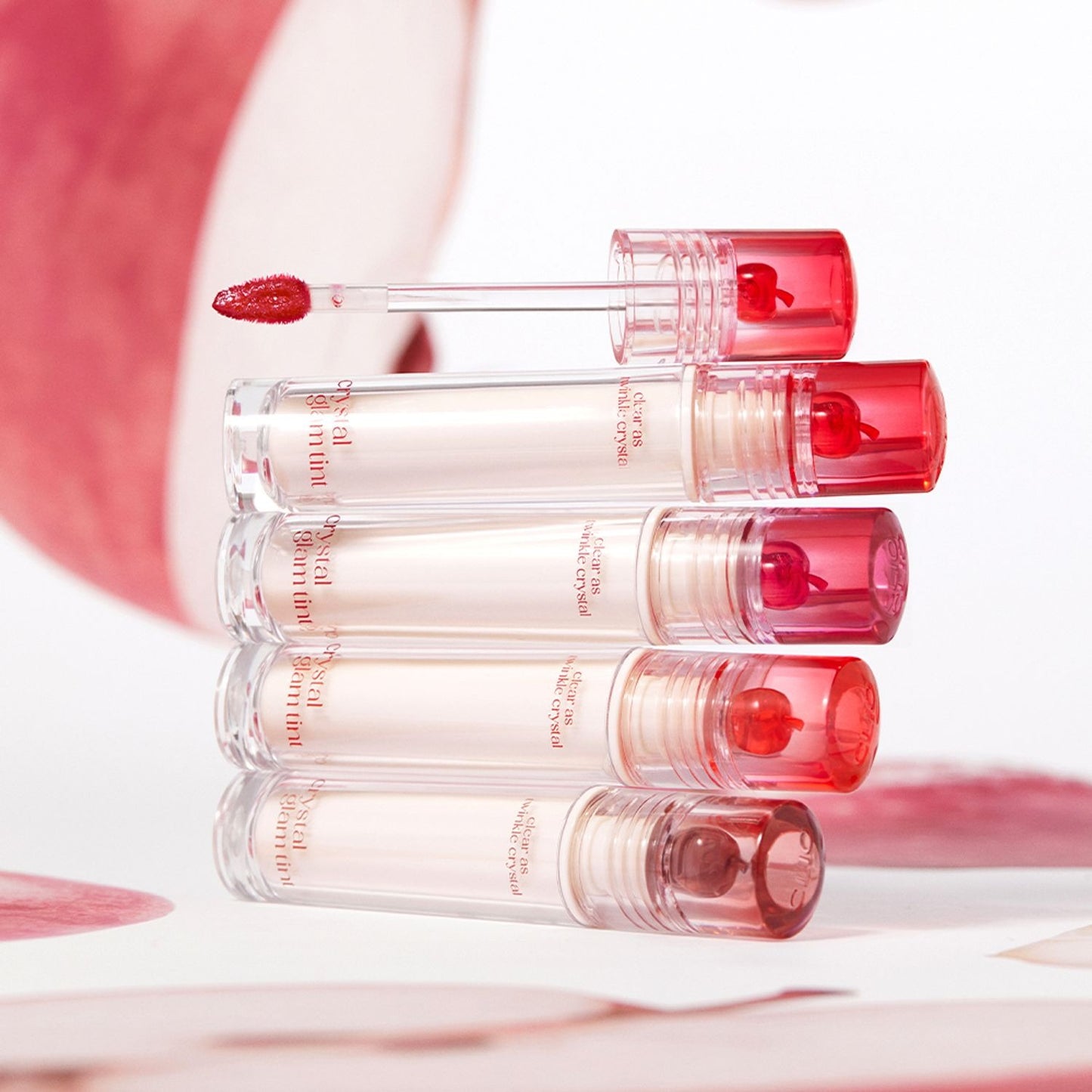 [CLIO] Crystal Glam Tint Cherry Series 3.4g | Glossy Translucent Lip Tint