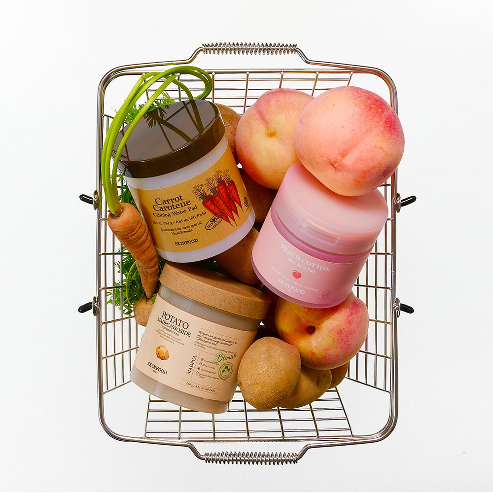 [SKINFOOD] Toner Pad Recipe Collection Hydrating & Radiant Finish 60–70 Pads