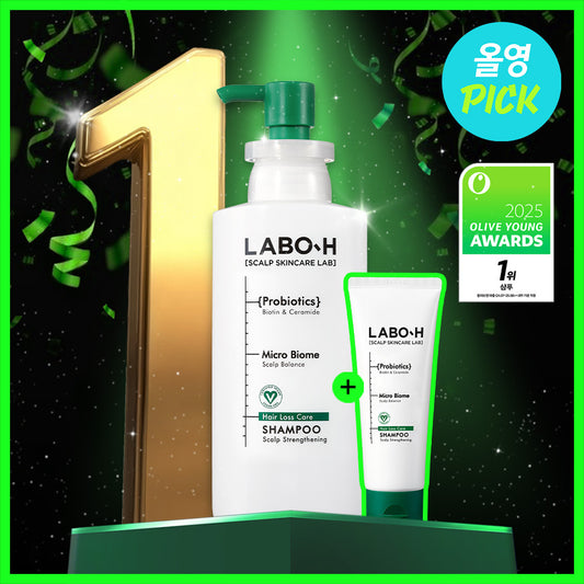 [LABO-H] Scalp Care Shampoo Clean & Soft Finish Set | 333ml + 112ml