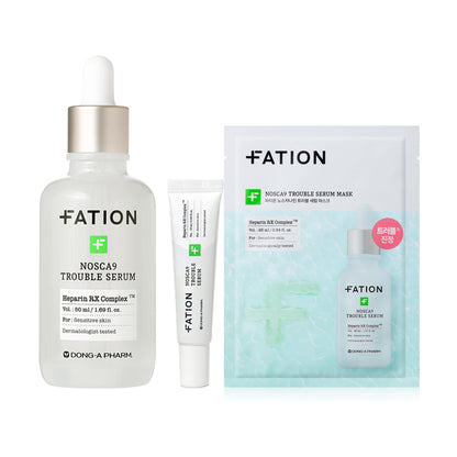 [FATION] NoscA9 Lightweight Comfort Serum Set (50ml + 15ml + Mask Sheet 1pc)