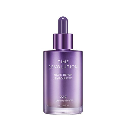 [MISSHA] Time Revolution Night Repair Ampoule 5X 70ml | Intensive Probiotic Serum