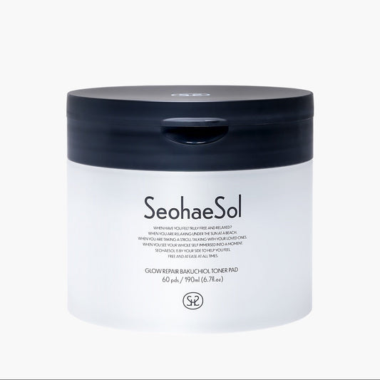 [SeohaeSol] Glow Repair Bakuchiol Toner Pad Hydrating Radiance Care 60 Pads / 190ml