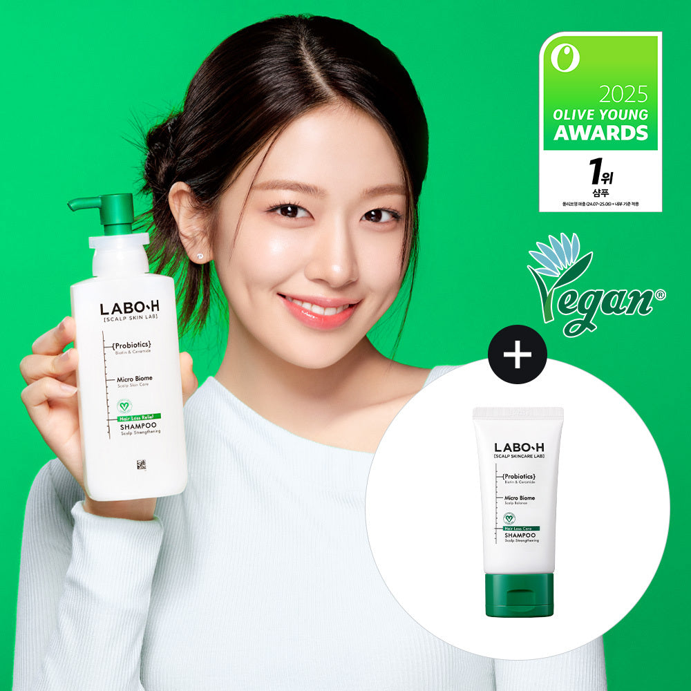 [LABO-H] Scalp Care Shampoo Clean & Soft Finish Set | 333ml + 112ml
