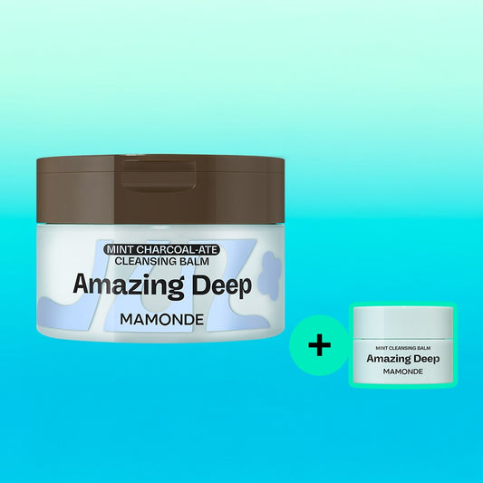 [mamonde] Amazing Deep Mint Charcoal Cleansing Balm Refreshing Melt Texture 90 ml Set