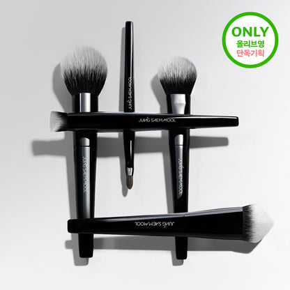 [JUNG SAEMMOOL] Masterclass Face Brush Portable Kit Smooth Finish | 5 Brushes + Pouch