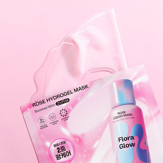 [mamonde] Rose PHA Hydrogel Mask Radiant Glow Finish 4-Count Set