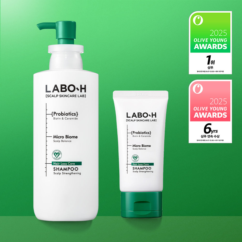 [LABO-H] Scalp Care Shampoo Clean & Soft Finish Set | 333ml + 112ml