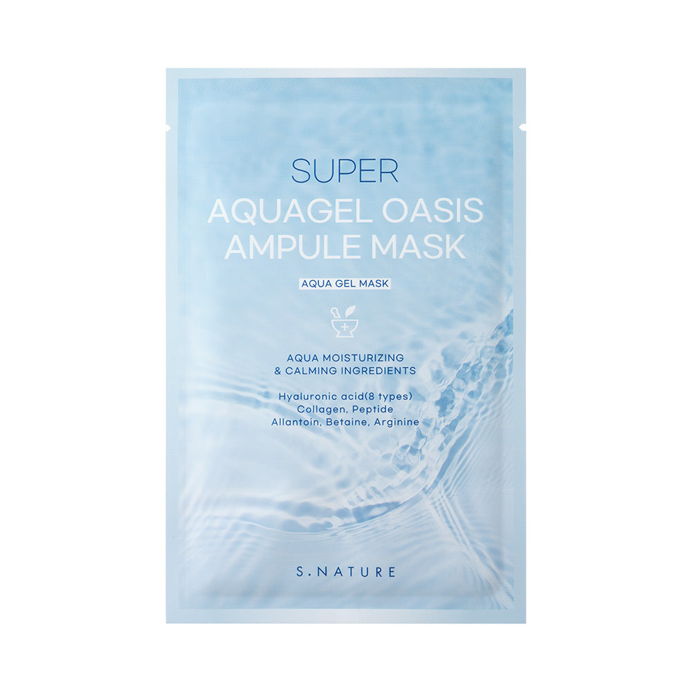 [S.NATURE] Super Aquagel Oasis Ampoule Sheet Mask Soft Radiant Finish 1 Sheet