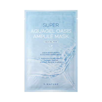 [S.NATURE] Super Aquagel Oasis Ampoule Sheet Mask Soft Radiant Finish 1 Sheet