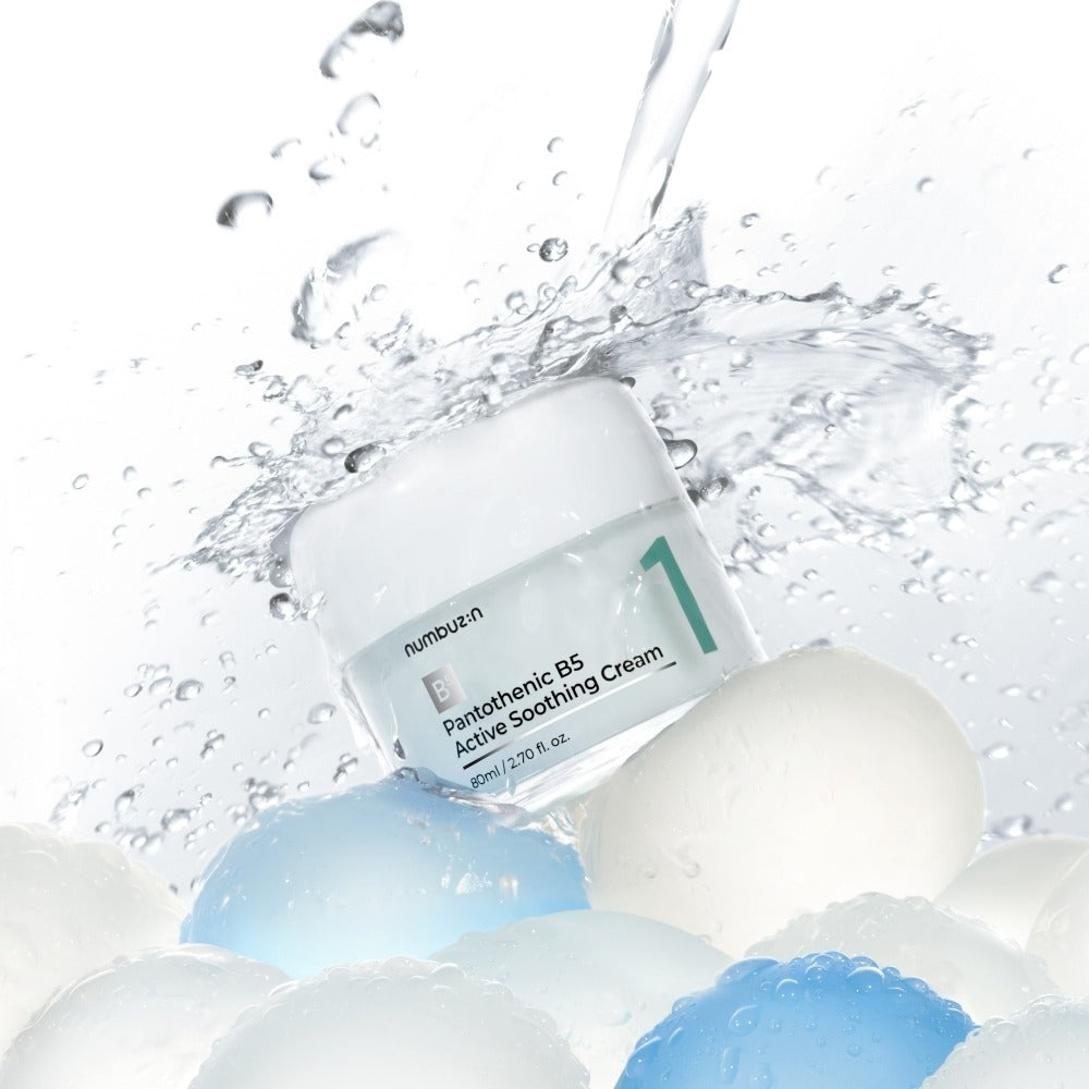[numbuzin] No.1 Pantothenic B5 Active Soothing Cream Soft Hydrating Finish 80ml Set (+6 Pads)
