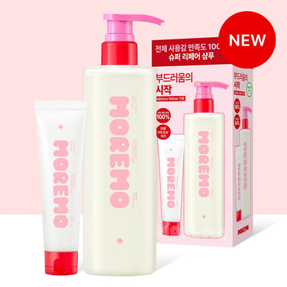 MOREMO Super Repair Shampoo Set (480ml + 100ml) | Protein Care Shampoo for Damaged Hair