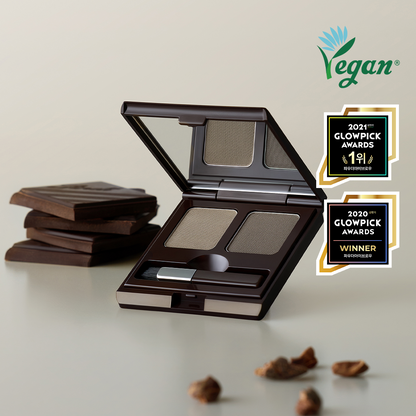 [SKINFOOD] Choco Eyebrow Powder Cake Natural Soft Brow Finish 2 Colors
