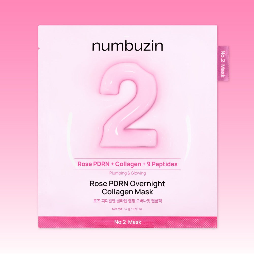 [numbuzin] No.2 Rose Collagen Overnight Film Mask Soft Glow Finish 4 Sheets