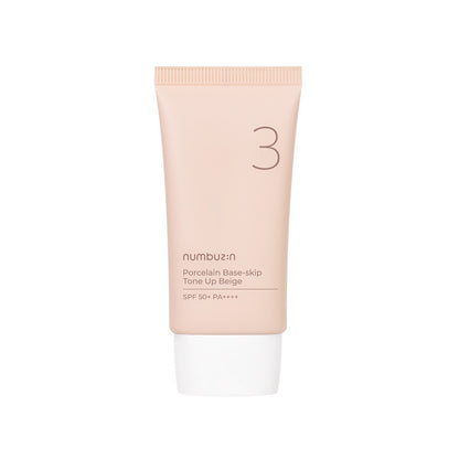 [numbuzin] Porcelain Finish Tone-Up Base Beige 50ml SPF50+ PA++++