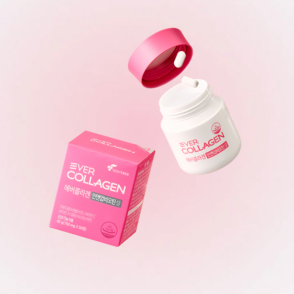 [EVER COLLAGEN] In & Up Biotin Cell Daily Beauty Supplement Tablets 56 Tablets (28-Day Supply)