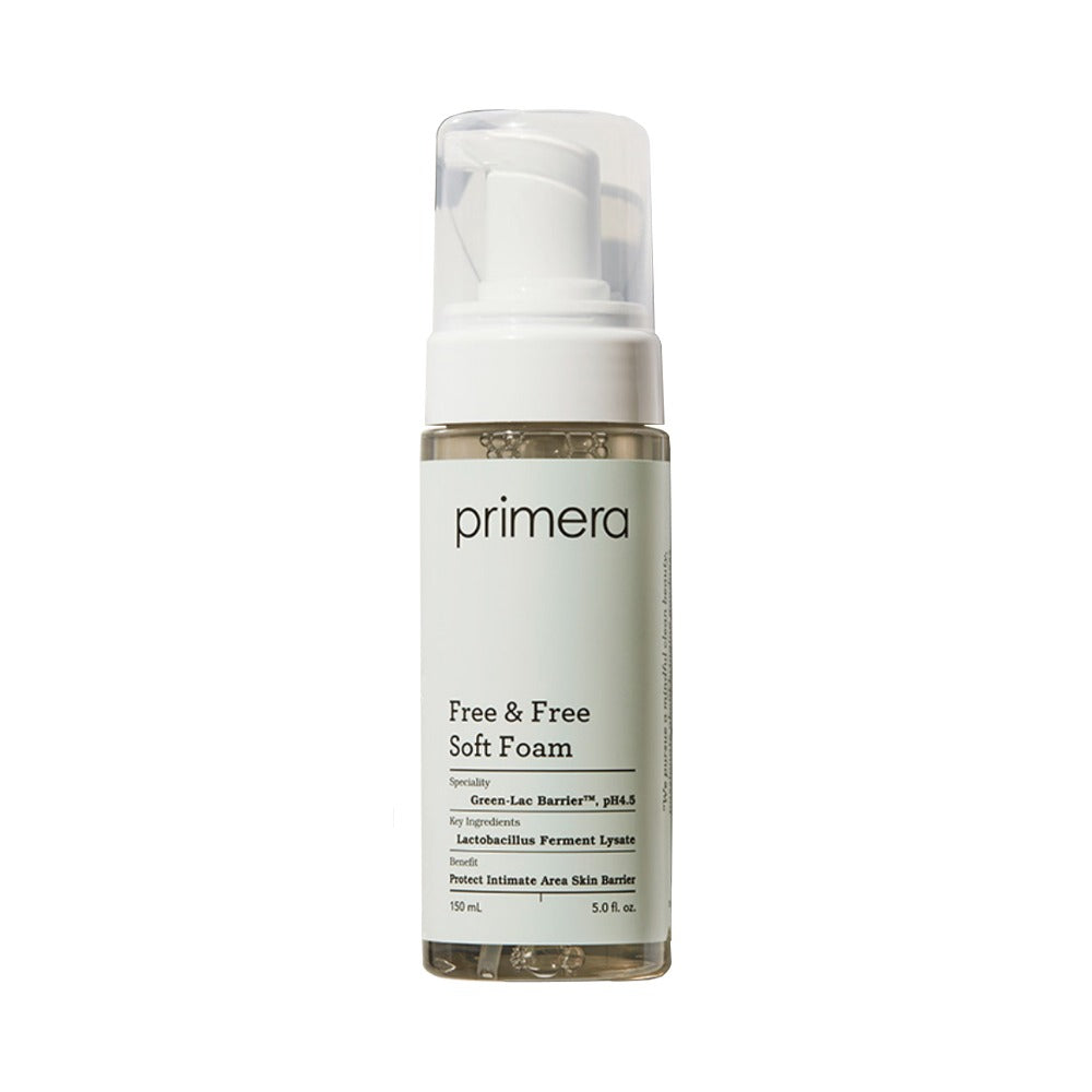 [primera] Free & Free Soft Foam Intimate Cleanser Mild pH 4.5 Set 150ml + 150ml Refill