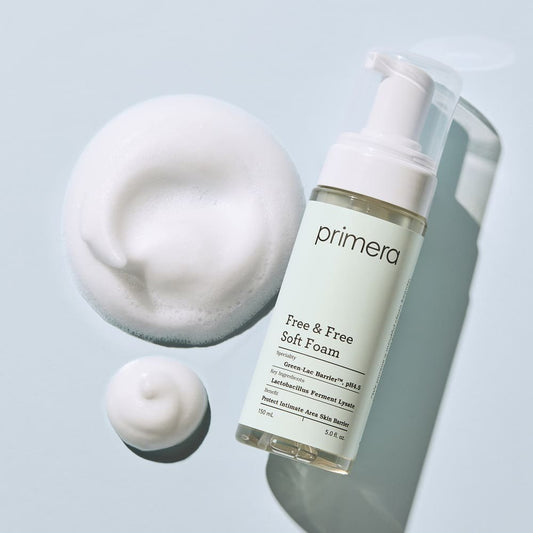 [primera] Free & Free Soft Foam Intimate Cleanser Mild pH 4.5 Set 150ml + 150ml Refill