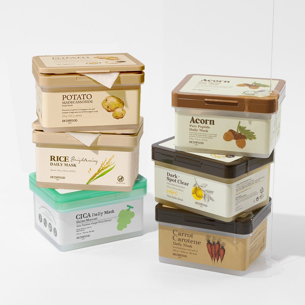 [SKINFOOD] Daily Sheet Mask Hydrating Soft Finish 30 Sheets