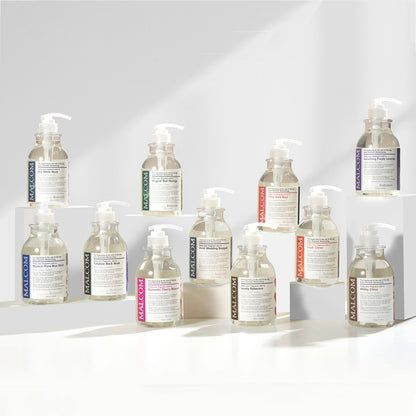 [MALCOM] pH-Balanced Allergy-Free Body Wash Hydrating Clean Finish 520ml (5 Scents)