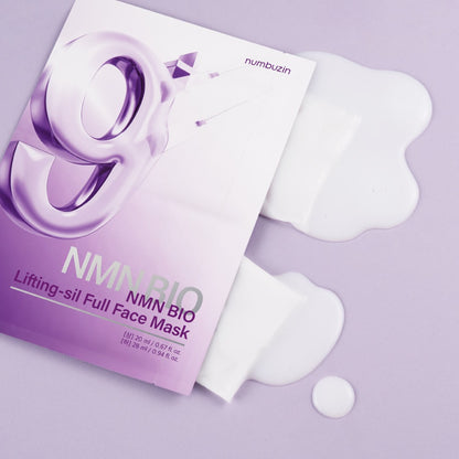 [numbuzin] Full-Face Sheet Mask Smooth Contour Fit Finish 4 Sheets by Olive Young