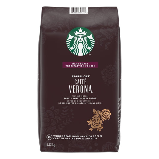 [Starbucks] Caffè Verona Dark Roast Coffee Beans | 100% Arabica | 1.13 kg | GlowLab