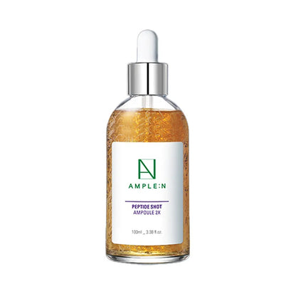 [AMPLE:N] Peptide Shot 2X Pore & Firming Ampoule 100ml – Lightweight Peptide Serum for Smooth, Refined-Looking Skin