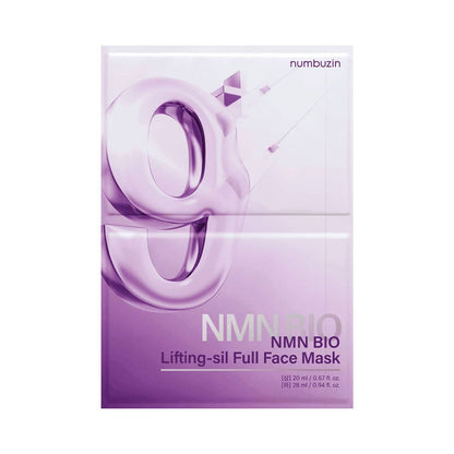 [numbuzin] Full-Face Sheet Mask Smooth Contour Fit Finish 4 Sheets by Olive Young