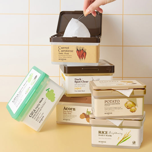 [SKINFOOD] Daily Sheet Mask Hydrating Soft Finish 30 Sheets