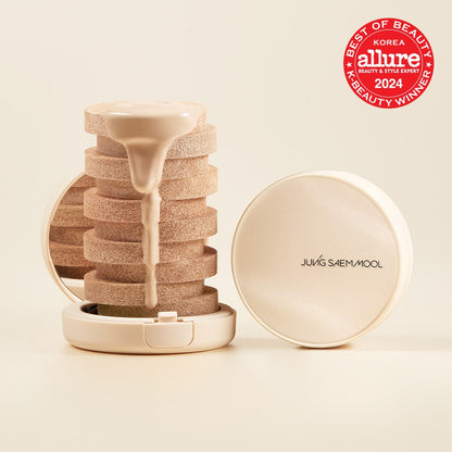 [JUNG SAEMMOOL] Skin Nuder Cover Layer Cushion Lightweight Natural Finish Set (Cushion + Refill)
