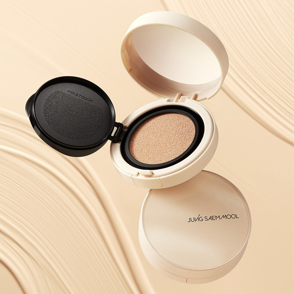 [JUNG SAEMMOOL] Skin Nuder Cover Layer Cushion Lightweight Natural Finish Set (Cushion + Refill)