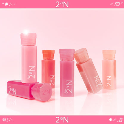 [2aN] Mini Glaze Bouncing Tint Glossy Radiant Finish Lip Tint 2g | 6 Shades