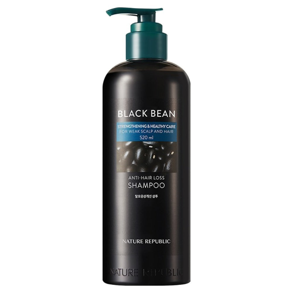 [Nature Republic] Black Bean Shampoo | Scalp Care & Nourishing Formula | 520ml | GlowLab