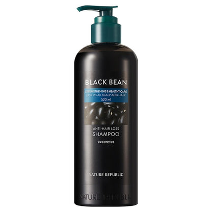 [Nature Republic] Black Bean Shampoo | Scalp Care & Nourishing Formula | 520ml | GlowLab