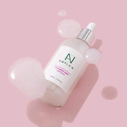 [AMPLE:N] Ceramide Shot Glow Barrier Ampoule 100ml Special Set (+10ml) – Hydrating, Makeup-Gripping Ampoule for Dewy Skin Barrier Care