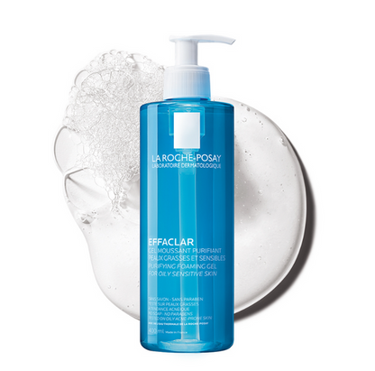 [La Roche-Posay] Effaclar Purifying Foaming Gel | Gentle Cleanser for Oily & Sensitive Skin | 400ml