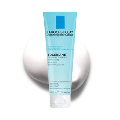 [La Roche-Posay] Toleriane Foaming Cleanser – Soft Refreshing Foam | 125ml + Cicaplast Baume 3ml x2 (Gift) | GlowLab