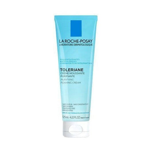 [La Roche-Posay] Toleriane Foaming Cleanser – Soft Refreshing Foam | 125ml + Cicaplast Baume 3ml x2 (Gift) | GlowLab