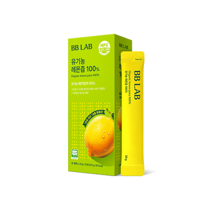 [BB LAB] Organic Lemon Juice Sticks – Refreshing Natural Citrus Blend | 10 Sticks