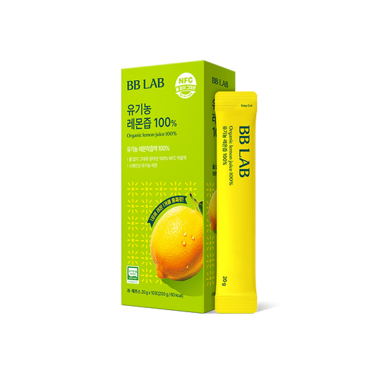 [BB LAB] Organic Lemon Juice Sticks – Refreshing Natural Citrus Blend | 10 Sticks