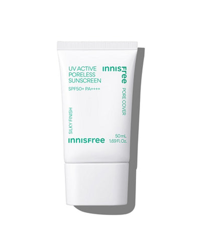[Innisfree] UV Active Poreless Sunscreen – Silky Natural Finish 50ml