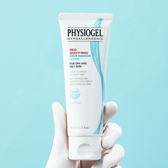 [Physiogel] Red Soothing Cica Balance Cream 80ml | Large Size Moisturizing Cream