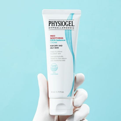 [Physiogel] Red Soothing Cica Balance Cream 80ml | Large Size Moisturizing Cream