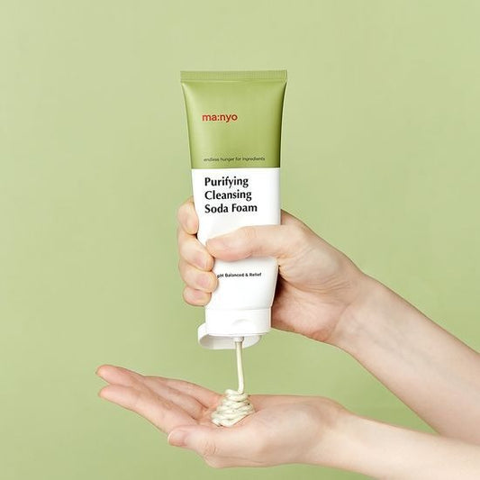 [ma:nyo Factory] Purifying Cleansing Soda Foam | Gentle & Hydrating Face Cleanser | 150ml × 2
