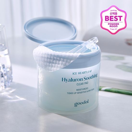 [Goodal] Heartleaf Hyaluron Soothing Clear Pad | Cooling &amp; Hydrating Toner Pads 70ea + 10ea (Exclusive Set)